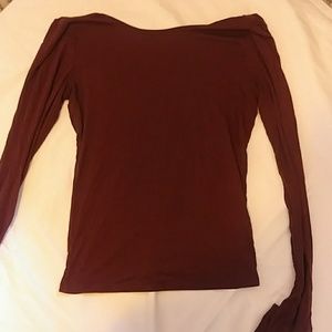 Burgundy crop top